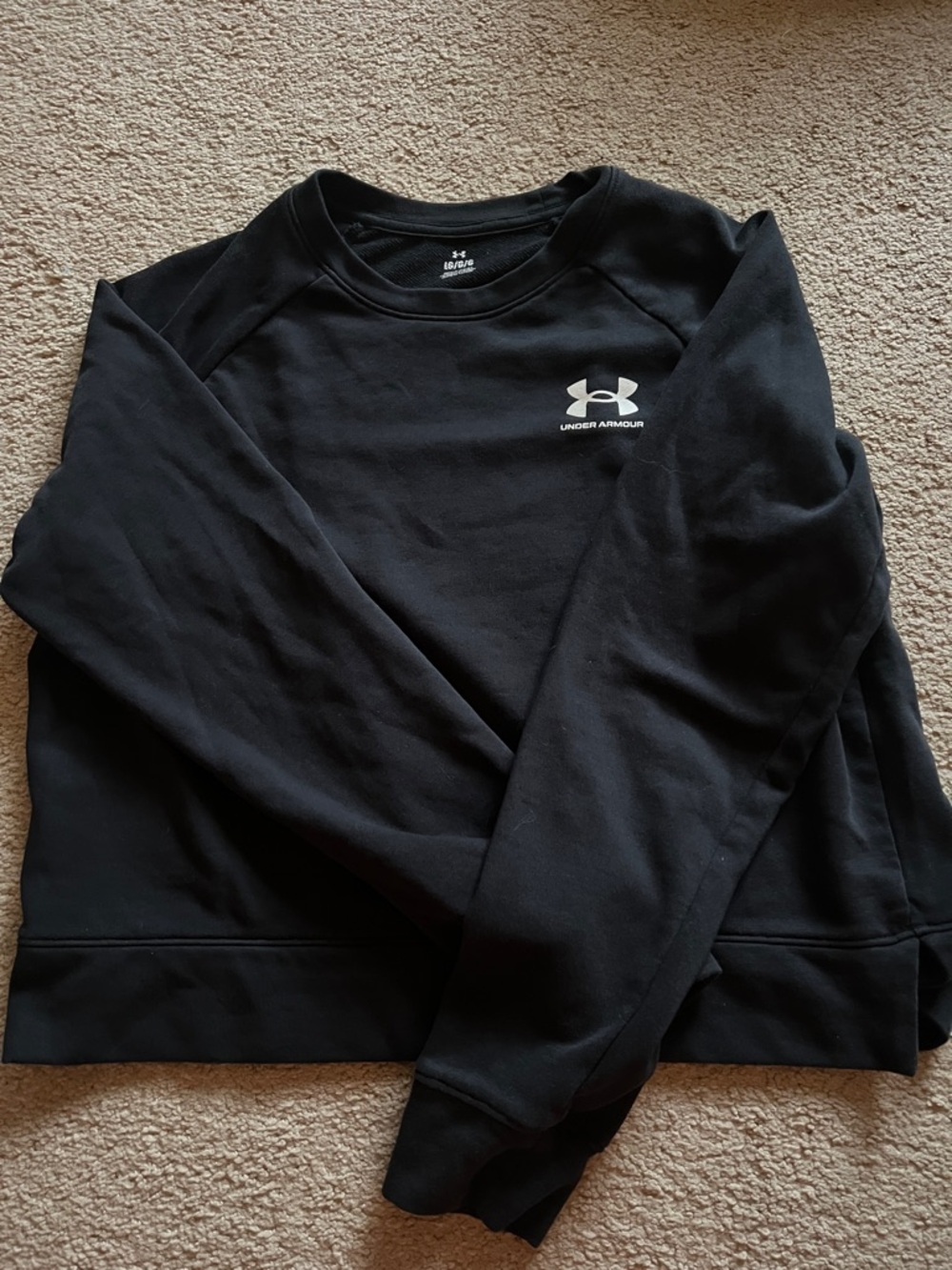 Under Armour Black Crewneck Pullover Sweatshirt